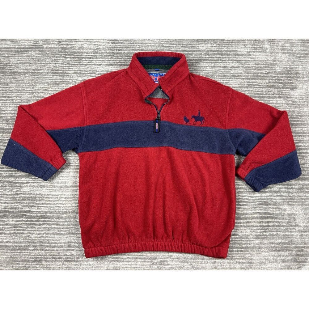 Dunbrooke‎ Sport Sweater Womens Extra Large Red Pullover Fleece Classic Logo